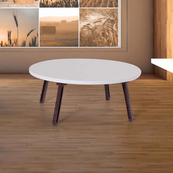 Falez Mobilya Aksesuar 60 cm Yer Sofrası Beyaz Fiyatı