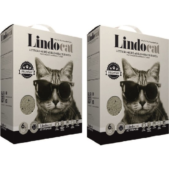 Lindo Cat Aktif Karbonlu Topaklaşan Kedi Kumu 6 l x 2 Adet Fiyatı