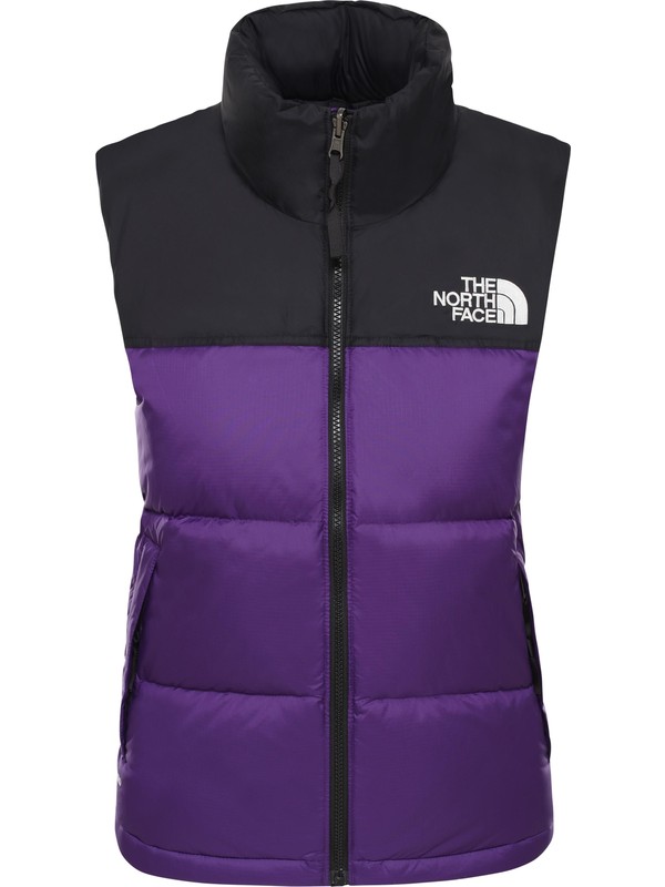 The North Face 1996 Retro Nuptse Kadin Yelek Mor Siyah Fiyati