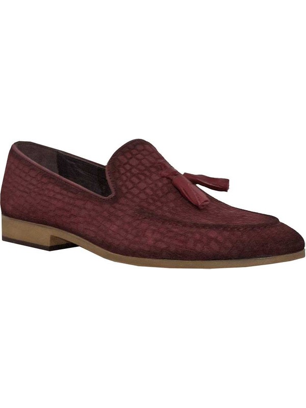 Fosco 7105 Erkek Hakiki Deri Nubuk Erkek Ayakkabi Siyah