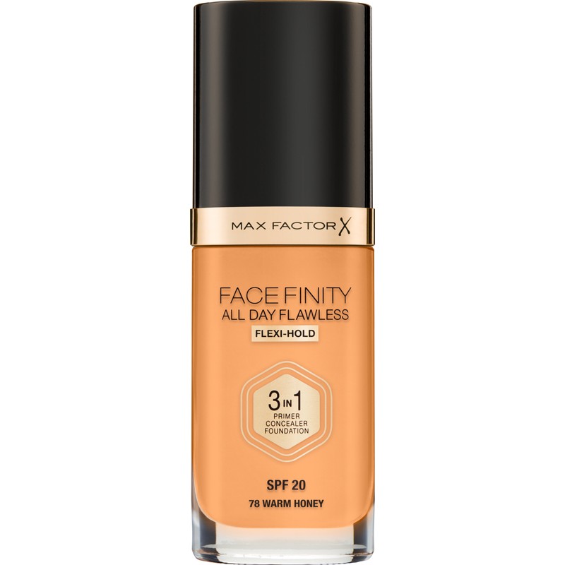 Max Factor Facefınıty All Day Flawless Flexı-Hold 3 In 1 Kalıcı Fondöten 78 Warm Honey