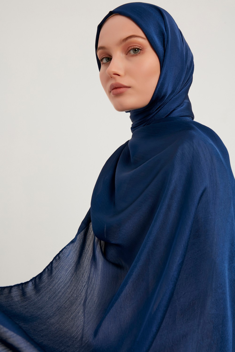 Schaless Janjanlı Krinkıl Abaye Şal 70x190cm - Siyah görsel 6