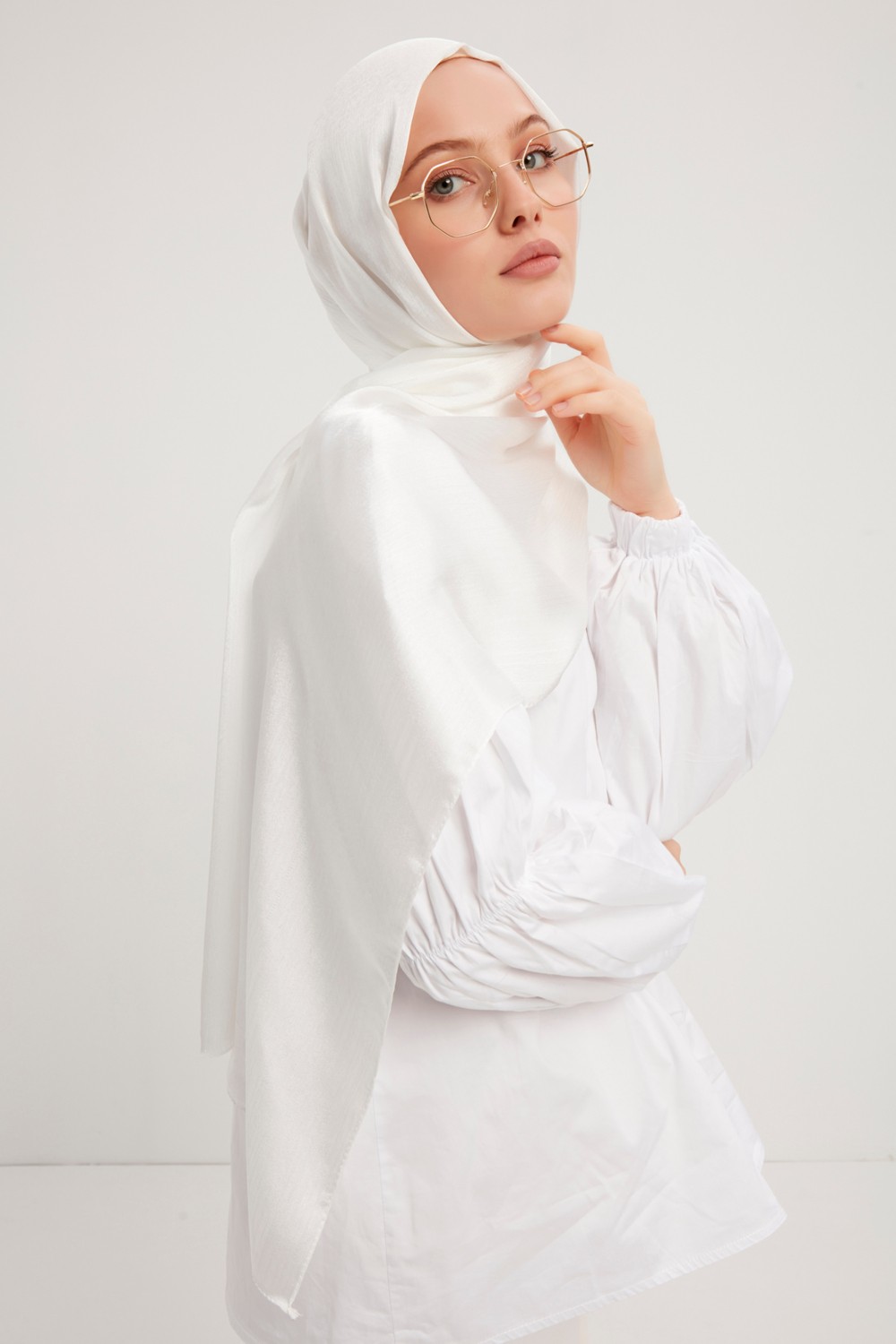 Schaless Janjanlı Krinkıl Abaye Şal 70x190cm - Siyah