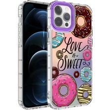 Lopard Apple iPhone 12 Pro Max Kılıf Kamera Korumalı Renkli Desenli Sert Silikon Lopard Korn Kapak