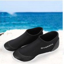 Dolity Neopren 3mm Wetsuit Çizmeler Ayakkabı Kauçuk Taban Kayık Sörf Dalış Şnorkel Siyah Gri 39  (Yurt Dışından)