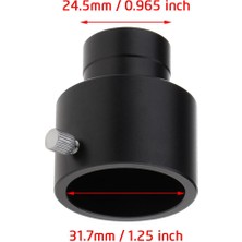 Dolity  0.965 "ila 1.25" Teleskop Mercek Adaptörü. Metal. Pirinç Sıkıştırma Halkası (Yurt Dışından)