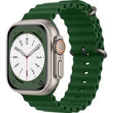 Kny Apple Watch 7 45 mm Için Krd-75 Renkli Silikon Kayış-Kordon