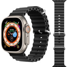 Kny Apple Watch Ultra 49 mm Için Krd-75 Renkli Silikon Kayış-Kordon