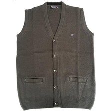 Blues Moda Grimen Düğmeli Çelik Örme Casual Rahat Kalıp Düğmeli Yelek