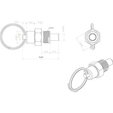 İris Teknik Kilitleme Pimi M18x2