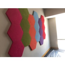 Elit Acoustic Altıgen Dekoratif Akustik Oda Kiti Renkli Ses Emici Hexagon Paneller Elit Acoustic