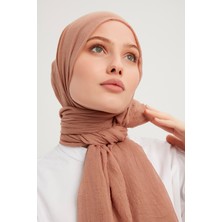 Schaless Ultra Hafif Bürümcük Şal 90x190cm  - Açık Kahve