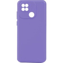 Lopard Xiaomi Poco C40 Kılıf Lopard Biye Mat Yumuşak Silikon Kapak Lila