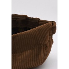 Külah Kahve Kadife Docker Bere Katlamalı Cap Şapka