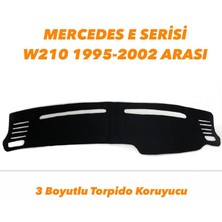 LION AUTO Mercedes E Serisi W210 1995-2002 Arası 3 Boyutlu Halı Kumaş Torpido Örtüsü