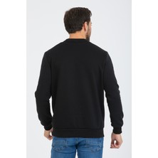 Swoops Outdoors Erkek  Wariant Oversize Baskılı Pamuklu Bisiklet Yaka Uzun  Kollu Sweatshirt