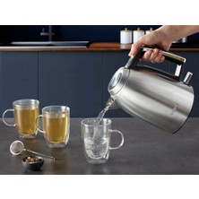 Krups Excellence 1,7 L Paslanmaz Çelik Elektrikli Su Isıtıcısı Akülü 360° Taban Gizli Direnç Kireç Önleyici Filtre BW552D10