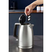 Krups Excellence 1,7 L Paslanmaz Çelik Elektrikli Su Isıtıcısı Akülü 360° Taban Gizli Direnç Kireç Önleyici Filtre BW552D10