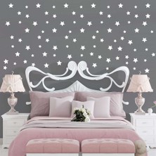 Işıklı Toplar Türkiye Beyaz Duvar Yıldız Sticker