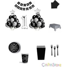 1 Yaş Gold Gümüş Şık Doğum Günü 8 Kişilik Set