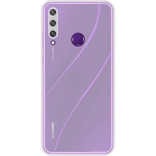 Fitcase Huawei Y6P Kılıf Kamera Korumalı Silikon Şeffaf Arka Kapak