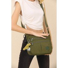 Lifonbag Kadın 6 Bölmeli Krinkıl Çapraz Omuz Çantası