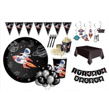 Uzay Konsept Doğum Günü Parti Seti 8 Kişilik