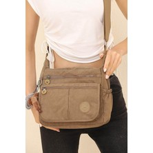 Lifonbag Kadın 6 Bölmeli Krinkıl Çapraz Omuz Çantası