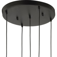 Lampaluce Cono Modern Sarkıt Salon Avizesi 5'li Sarı 40 x 70 cm
