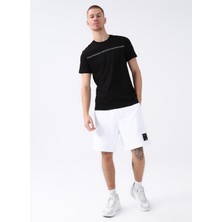 Armani Exchange Bisiklet Yaka Düz Siyah Erkek T-Shirt 8NZT93 1200-BLACK