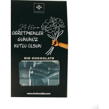 Nin Chocolate Öğretmenler Günü Siyah Kutu Madlen Çikolata 50 Adet