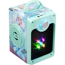 Volkano Disney Frozen Karlar Ülkesi Karaoke Seti Hoparlörlü Mikrofonlu Işıklı Lisanslı DY-1016-FRA