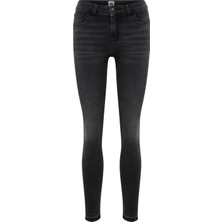 Denim Trip NELLY Skinny Fit Antrasit Kadın Jean Pantolon
