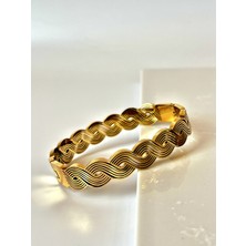 Ladies&Gentlemen Gold Tasarım Çelik Bileklik