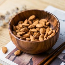 Doğal El Yapımı Ahşap Salata Kase (Yurt Dışından)
