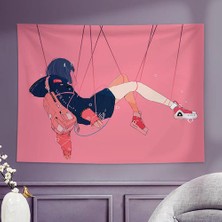 150X130 cm Okul Kız Goblen Duvar Kumaş Kawaii Odası Dekor(Yurt Dışından)