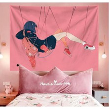 150X130 cm Okul Kız Goblen Duvar Kumaş Kawaii Odası Dekor(Yurt Dışından)