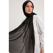 Schaless Janjanlı Krinkıl Abaye Şal 70x190cm - Siyah