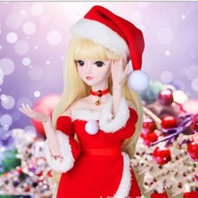 Homyl Moda Noel Cosplay Tüp Üst Elbise Şapka 1/3 Bjd Gece Lolita Bebek (Yurt Dışından)