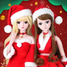 Homyl Moda Noel Cosplay Tüp Üst Elbise Şapka 1/3 Bjd Gece Lolita Bebek (Yurt Dışından)