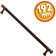 Akbatı Çekmece Dolap Kapak Kulpu Kulbu 192 mm Antik Bakır Metal Kulp