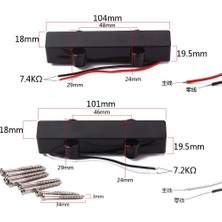 F Fityle Lot De 2 Mikrofonlar Filaires Pour Guitare Basse Scellés Avec Des Vis Pour 5 (Yurt Dışından)