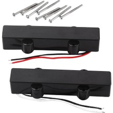 F Fityle Lot De 2 Mikrofonlar Filaires Pour Guitare Basse Scellés Avec Des Vis Pour 5 (Yurt Dışından)