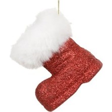 Parti Sürprizi Yılbaşı Ağacı Noel Baba Çizme Şekilli Dekor Süs 7 cm 1 Adet