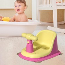 Homyl Banyo Bebek Küvet Koltuk Banyo Sandalyesi 6 Ayın Üzerindeki Bebek Çocuklar Için Kaymayan Sarı Pembe, Tip 02 (Yurt Dışından)