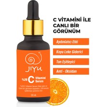 Jiyu C Vitamini Aydınlatıcı ve Ton Eşitleyici Cilt Bakım Serumu 30 ml. (%20 Ascorbic Acid, Niacinamide, Hyaluronic Acid)