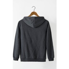Terapi Men Erkek Füme Önü Atatürk Imza Baskılı Kapüşonlu Sweatshirt 20Y-5200322-30