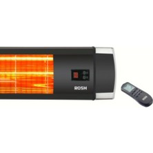 Rosh 25-UK 2500 W. 5kademelı loş ışıklı holojen dış mekan ısıtıcı