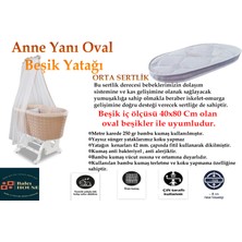 Bhouse Anne Yanı Oval 40X80X8 cm Bambu Beşik Yatağı