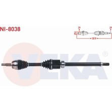 Otoco Nıssan Qashqaı (J11) 1.6 Dcı 4x4 M-T 2014- Komple Aks Sağ Ön Uzunluk 1019MM 39100-4EB1A